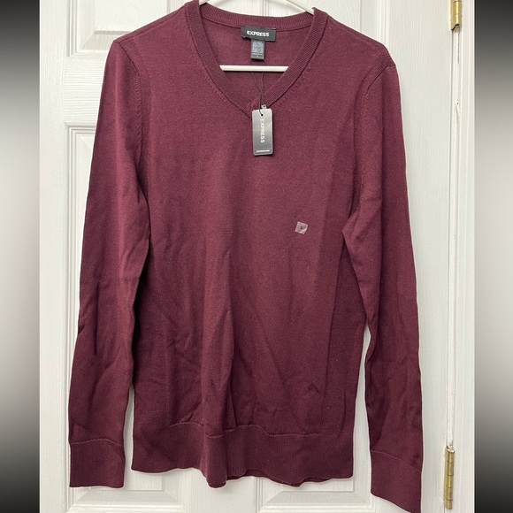 Express Men’s v-neck long sleeve - Picture 1 of 2